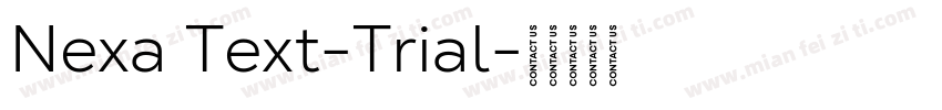 Nexa Text-Trial字体转换